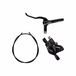 Shimano Non-Series MTB BR-MT200 / BL-MT200 bled brake lever/post mount calliper, black, rear left