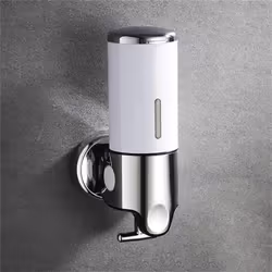 Bathroom Foam Soap Dispenser Hand Sanitizer Holder Wall Mount Soap Shampoo Liquid Dispenser Bathroom Accessories LXY - white