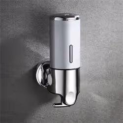 Bathroom Foam Soap Dispenser Hand Sanitizer Holder Wall Mount Soap Shampoo Liquid Dispenser Bathroom Accessories LXY - silver