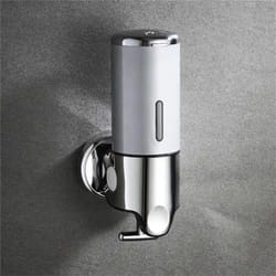 Bathroom Foam Soap Dispenser Hand Sanitizer Holder Wall Mount Soap Shampoo Liquid Dispenser Bathroom Accessories LXY - silver