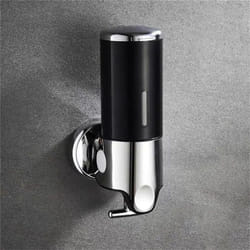 Bathroom Foam Soap Dispenser Hand Sanitizer Holder Wall Mount Soap Shampoo Liquid Dispenser Bathroom Accessories LXY - black