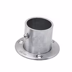 Stainless Steel Closet Rod Flange Holder Shower Curtain Socket Bracket Support for Pipe (16mm/19mm/22mm/25mm/32mm) - 19