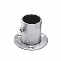 Stainless Steel Closet Rod Flange Holder Shower Curtain Socket Bracket Support for Pipe (16mm/19mm/22mm/25mm/32mm) - 25
