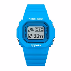 Kids Digital Watch Luminous Alarm Watch for Boys Girls - style2 blue