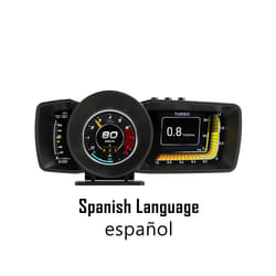 car interior decoration A600 Dual Screen Car HUD Multi-Function Dashboard - Spanish version-new
