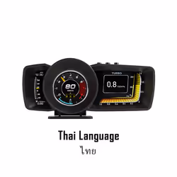 car interior decoration A600 Dual Screen Car HUD Multi-Function Dashboard - Thai version-new