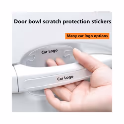 car interior decoration Car Door Handle Bowl Scratch Protector Universal - for Peugeot, 4pc door handle