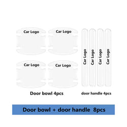 car interior decoration Car Door Handle Bowl Scratch Protector Universal - for Infiniti, 8pc Bowl