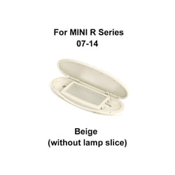 car interior decoration Car Sun Visor Sunshade Panel Housing Vanity Mirror - Beige-No Lamp Slice