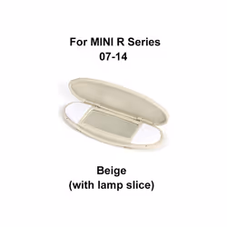 car interior decoration Car Sun Visor Sunshade Panel Housing Vanity Mirror - Beige-Lamp Slice