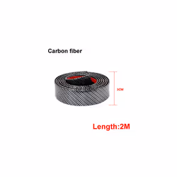 car interior decoration 2M Car Stickers Door Edge Guard Protector Carbon - 30MM Carbon fiber