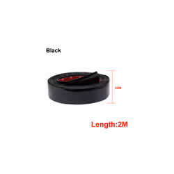 car interior decoration 2M Car Stickers Door Edge Guard Protector Carbon - 30MM Black