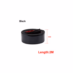 car interior decoration 2M Car Stickers Door Edge Guard Protector Carbon - 50MM Black