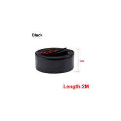 car interior decoration 2M Car Stickers Door Edge Guard Protector Carbon - 50MM Black