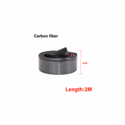 car interior decoration 2M Car Stickers Door Edge Guard Protector Carbon - 50MM Carbon fiber