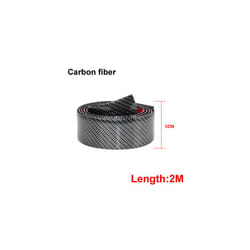 car interior decoration 2M Car Stickers Door Edge Guard Protector Carbon - 50MM Carbon fiber