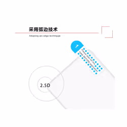 car interior decoration 2pcs Anti-riot 9H Tempered Glass Screen Protector - A7C