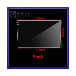 car interior decoration EKIY Car Radio Tempered Glass Protective Film - 9 inch