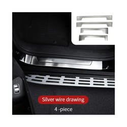 car interior decoration Door sill decoration  for2019 2020 20212023 Mercedes - for gls x167, External silver