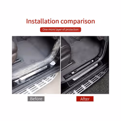 car interior decoration Door sill decoration  for2019 2020 20212023 Mercedes - for gls x167, External silver