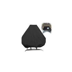 DH-Link Patio Hanging Egg Chair Cover Waterproof Cocoon Chair Cover Breathable Polyester Taffeta Single/Double Garden Swing Rattan Wicker Chair