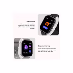 2023 Smart Watch Android Phone 1.44'' Inch Color Screen Bluetooth Call Blood Oxygen/Pressure Monitoring Smart Watch Adult - 2-Black