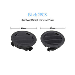 Car Interior RHD Front Rear Air Conditioner AC Vent Grille Outlet Panel - Black 2PCS