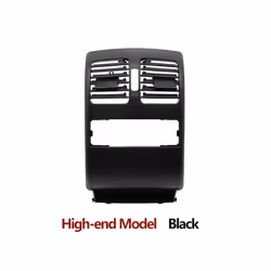 Car Interior Upgraded Rear Air Conditioner Ac Vent Grille Cover Panel - High-end Black