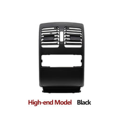 Car Interior Upgraded Rear Air Conditioner Ac Vent Grille Cover Panel - High-end Black