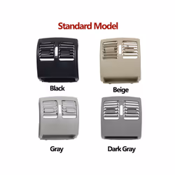 Car Interior Rear Conditioner Air Vent Grille Panel Cover For Mercedes - High-end Dark Gray