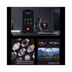 2024 New NFC Bluetooth Call Smart Watch Adult Watch 6 GPS Motion Track 360*360 HD Screen Watches IP68 Waterproof Smartwatch Adult - Rose gold net