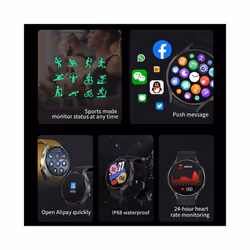 2024 New NFC Bluetooth Call Smart Watch Adult Watch 6 GPS Motion Track 360*360 HD Screen Watches IP68 Waterproof Smartwatch Adult - Rose gold net