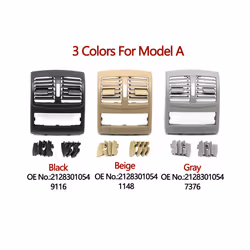 Car Interior Car Rear Air Conditioning AC Vent Grille Outlet Panel For - Model B Light Beige