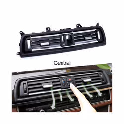 Car Interior LHD Front Dash Left Center Right Chrome Air Conditioner Ac - Central with Chrome