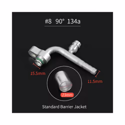 Car Interior #8 #10 Adjustable Plate Pipe Joint Aluminum - No 10 R12  1Set