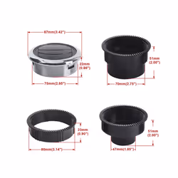 Car Interior CNSPEED 80mm Universal Car Vent Dashboard Air Conditioning - 80MM 70MM