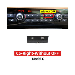Car Interior Air Conditioning Heater Climate Fan Volume Control Ac Button - C5 Without OFF