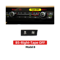 Car Interior Air Conditioning Heater Climate Fan Volume Control Ac Button - B5 Tape OFF