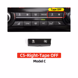Car Interior Air Conditioning Heater Climate Fan Volume Control Ac Button - C5 Tape OFF