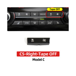 Car Interior Air Conditioning Heater Climate Fan Volume Control Ac Button - C5 Tape OFF