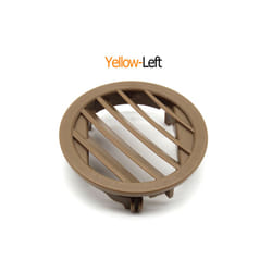Car Interior Car Dashboard Air Conditioning AC Vent Outlet Grill Round - Yellow-Left