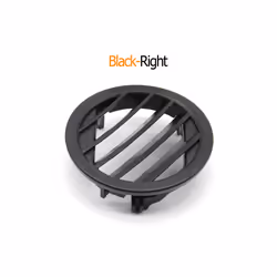 Car Interior Car Dashboard Air Conditioning AC Vent Outlet Grill Round - Black-Right