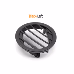 Car Interior Car Dashboard Air Conditioning AC Vent Outlet Grill Round - Black-Left