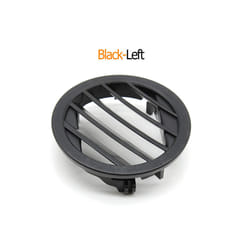 Car Interior Car Dashboard Air Conditioning AC Vent Outlet Grill Round - Black-Left
