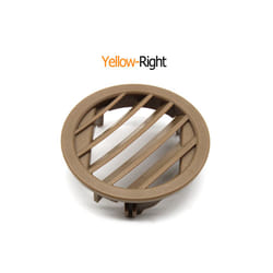 Car Interior Car Dashboard Air Conditioning AC Vent Outlet Grill Round - Yellow-Right