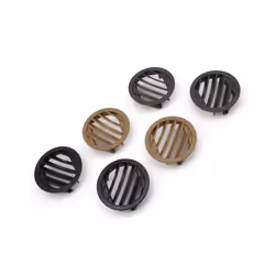 Car Interior Car Dashboard Air Conditioning AC Vent Outlet Grill Round - Yellow-Right