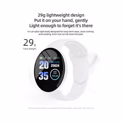 Smart Watch Adult Digital Waterproof Smartwatch Adult Heart Rate Monitor Fitness Tracker Watch Sport For Android IOS Reloj Mujer - WHITE