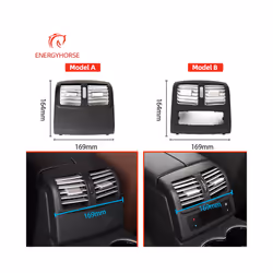 Car Interior For Benz W212 Car Rear Conditioning Air Vent Grille Outlet - Model A Black