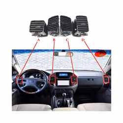 Car Interior Car Dashboard AC Air Conditioner Vent Outlet for Mitsubishi - D
