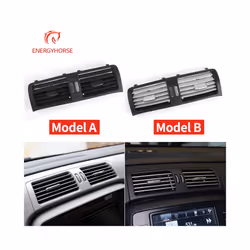 Car Interior Interior Front Side Rear Air Conditioner AC Vent Grille Cover - Gray